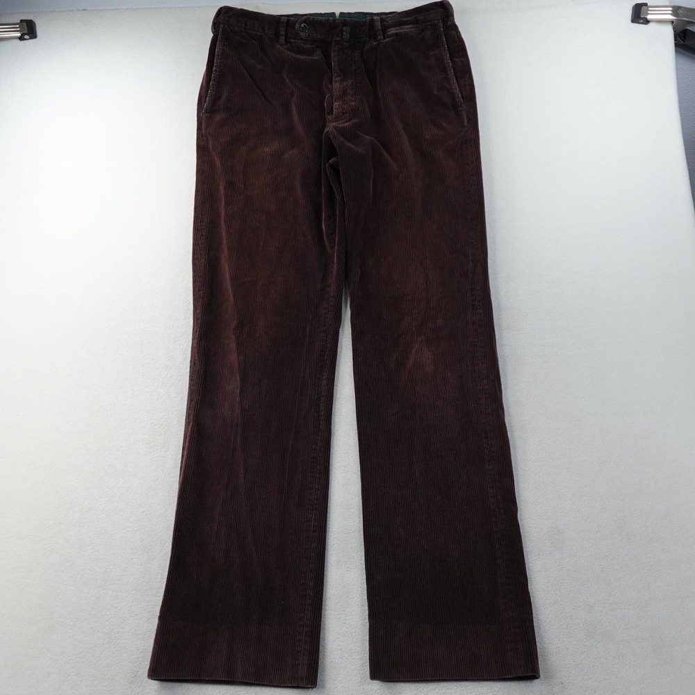 Incotex Slowear Corduroy Pants Mens 34 Brown Flat Front Cotton 1951 Slacks